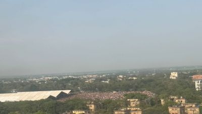  &ldquo;पश्चिम बंगाल में हर तरफ भाजपा&rdquo;: पीएम मोदी ने बीरभूम रैली की तस्वीर साझा की