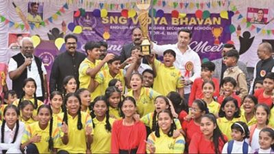 एसएनजी विद्यालय में वार्षिक खेलकूद प्रतियोगिता और मैराथन सीजन टू का किया गया आयोजन